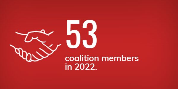 United Against Human Trafficking Coalition members in 2022